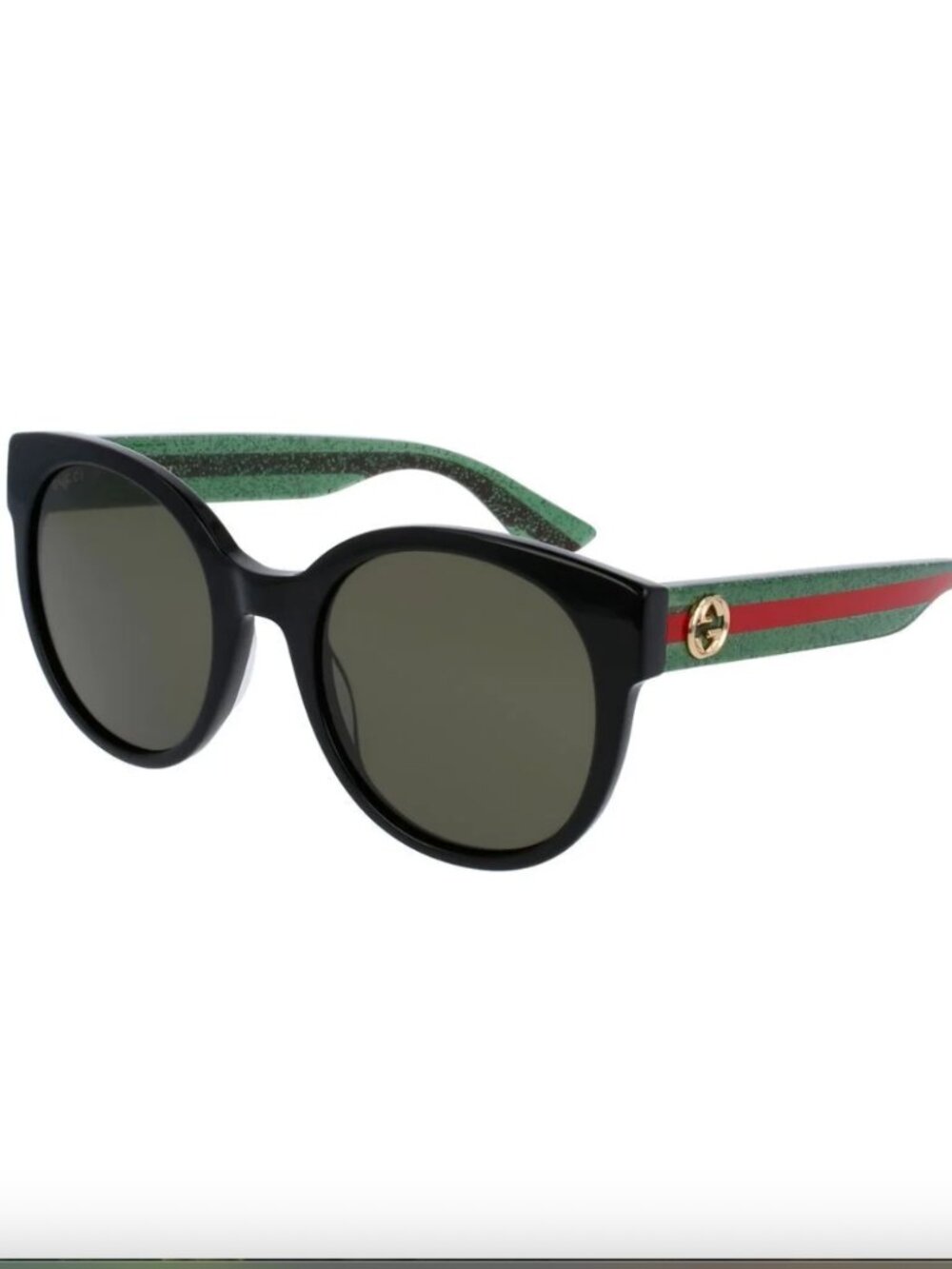Gucci Black Round Sunglasses - Picture 3 of 4
